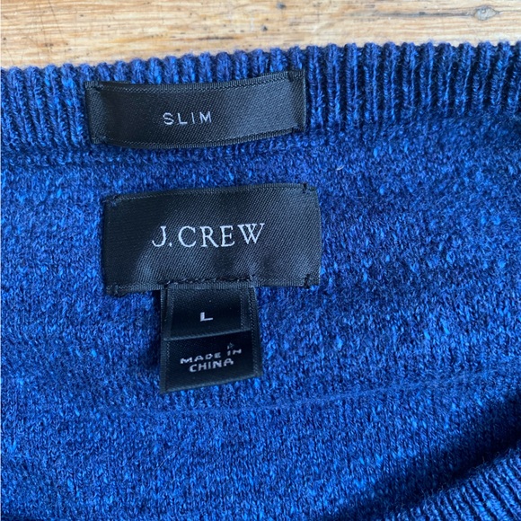 J. Crew women’s sweater size Large heather blue similar to the Tippi sweater - Picture 5 of 8